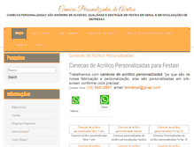 Tablet Screenshot of canecasdechopppersonalizadas.biz